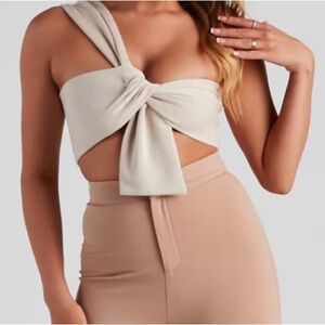Windsor Ready Or Knot Lurex Knit Top